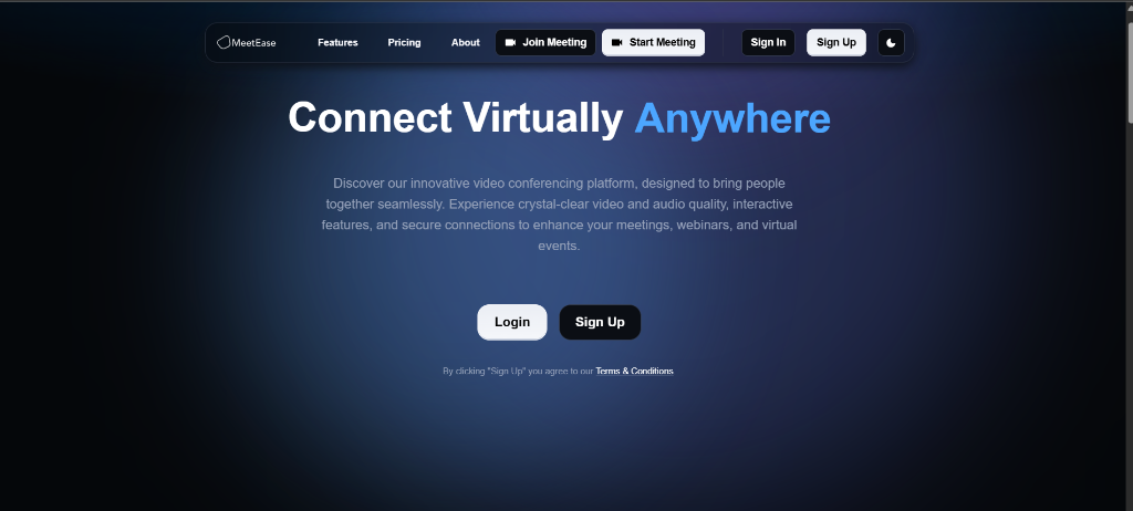 MeetEase - Video Conferencing Platform — project image 1